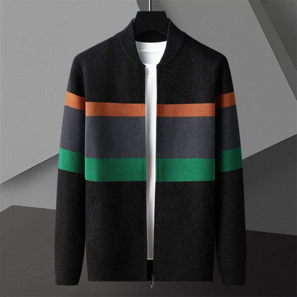 Mens Knitted Cardigan Sweater Jacket For Spring And Autumn Coats - Image 4