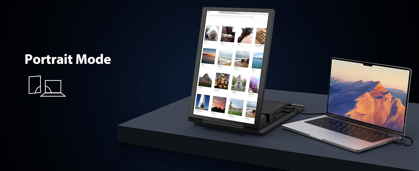14-inch Dual-Screen Portable Monitor Laptop Expansion Screen - Image 11