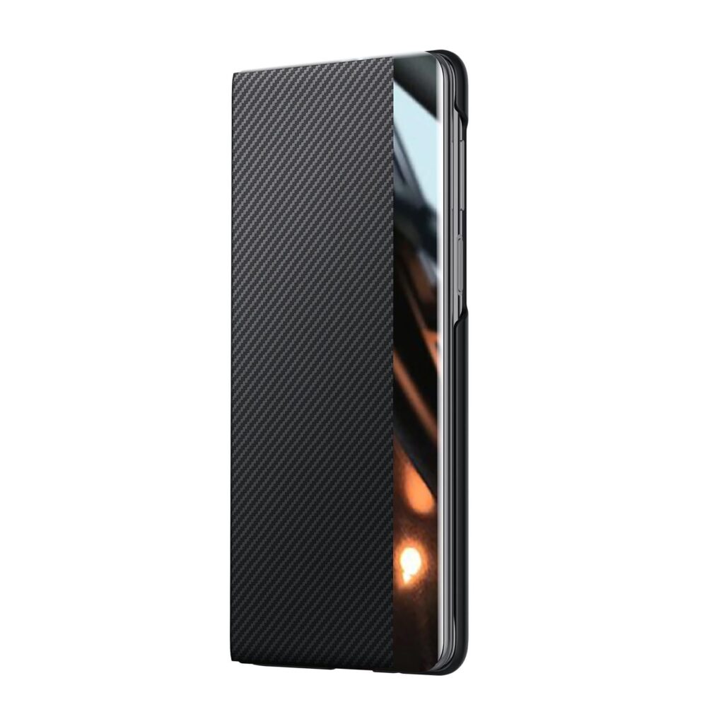 Carbon-fiber Leather Flip Case With Magnetic Card Slots For Phones
