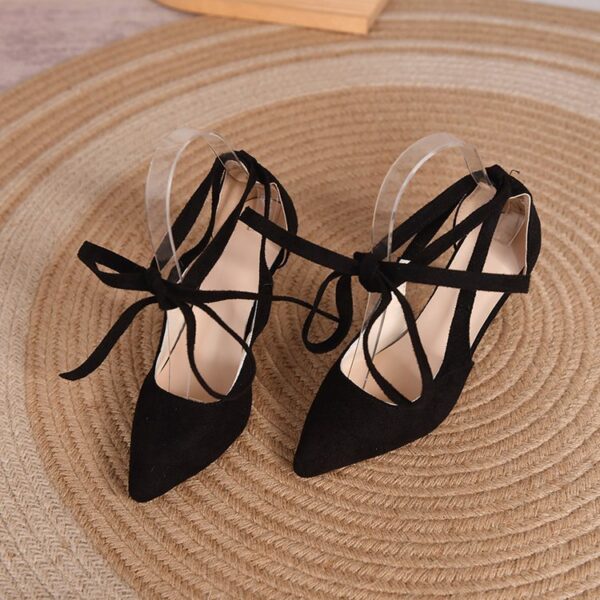 Women's Shoes Fat Toe Head Spring Lace Sheet - Image 7