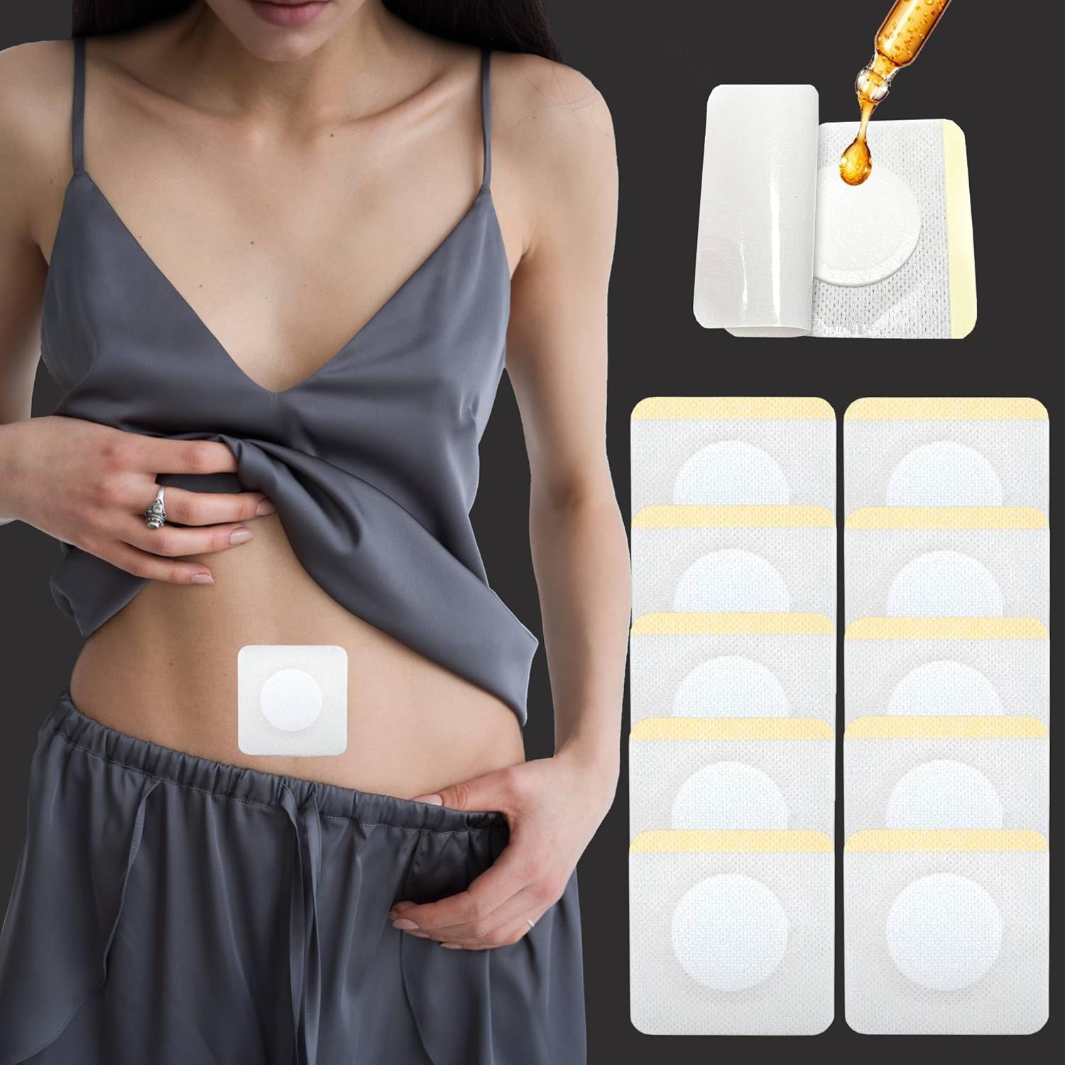 Navel Belly Button Patch Slimming Patch Abdomen Magnetic Detox Sticker - Image 52