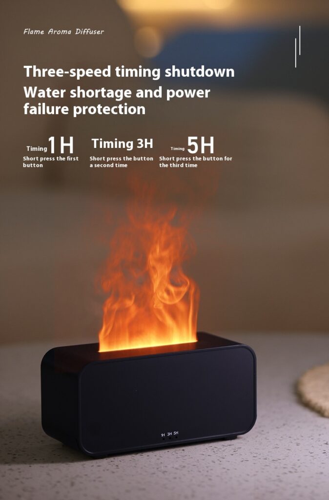 Timing Simulation Aroma Diffuser Usb Household Flame Humidifier  Aromatherapy Machine Spray Air Flame Humidifier Diffuser