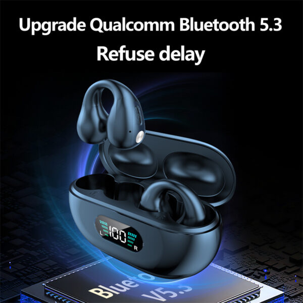 Bone Conduction Headphones TWS Earbuds Ear Clip Bluetooth 5.3 Touch Wireless Earphone In-Ear Bass HIFI Sports Headset - Image 16