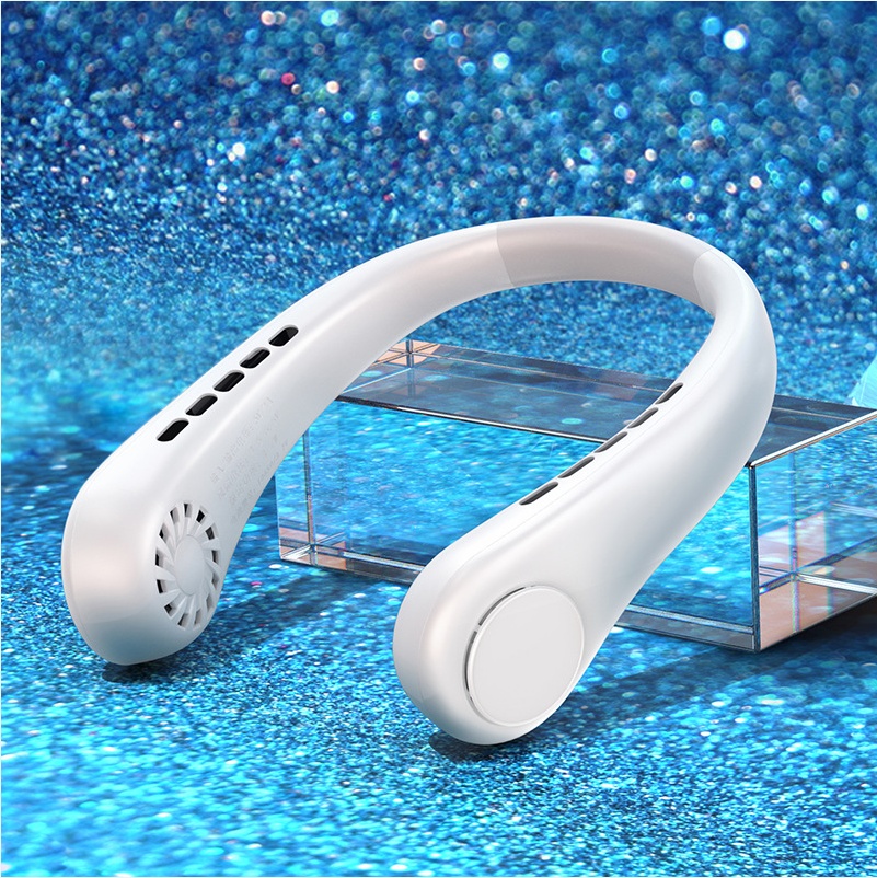New Mini Neck Fan Portable Bladeless Hanging Neck Rechargeable Air Cooler Mini Summer Sports Fans - Image 26