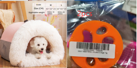 New Splice Portable Pet Nest Portable Autumn And Winter Warm Dog Nest Moisture-proof Long Fur Cat Nest Cross Border Pet Nest - Image 13