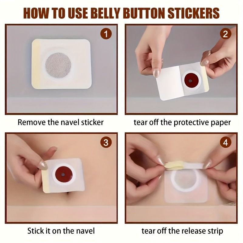 Navel Belly Button Patch Slimming Patch Abdomen Magnetic Detox Sticker - Image 12