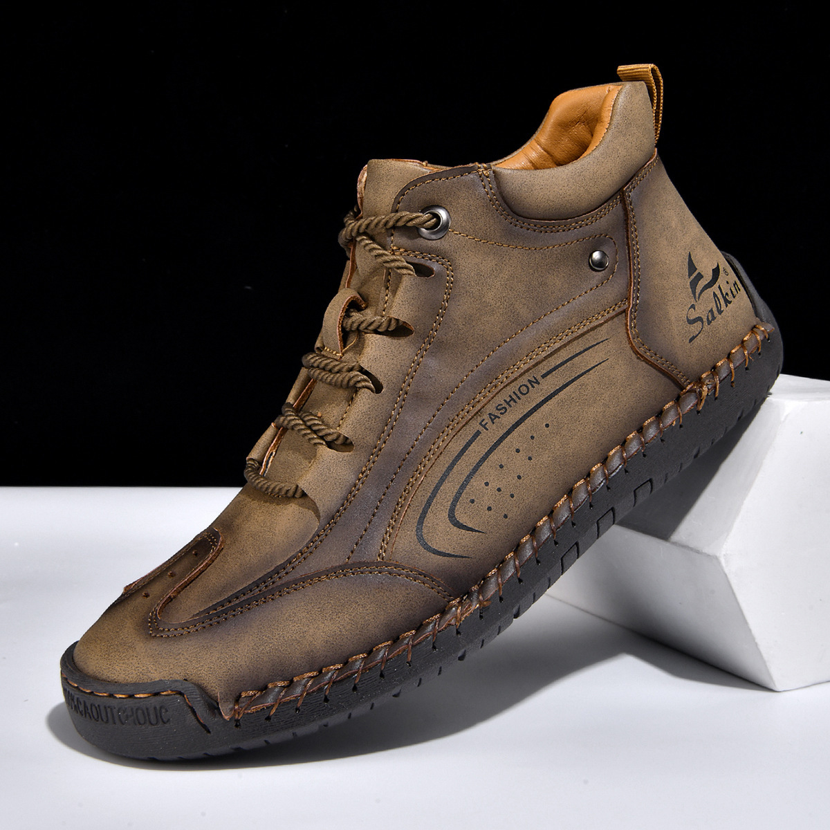Plus-size Mens Fashion With Hand-stitched Soles - Image 4
