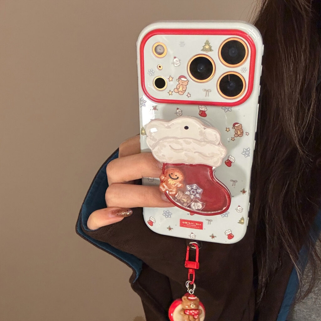 Christmas Stocking Shaker Stand Phone Case