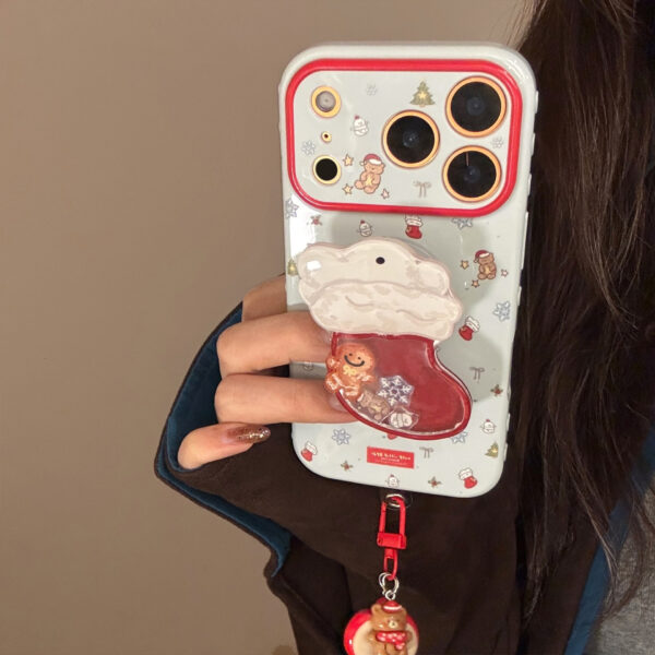 Christmas Stocking Shaker Stand Phone Case - Image 10