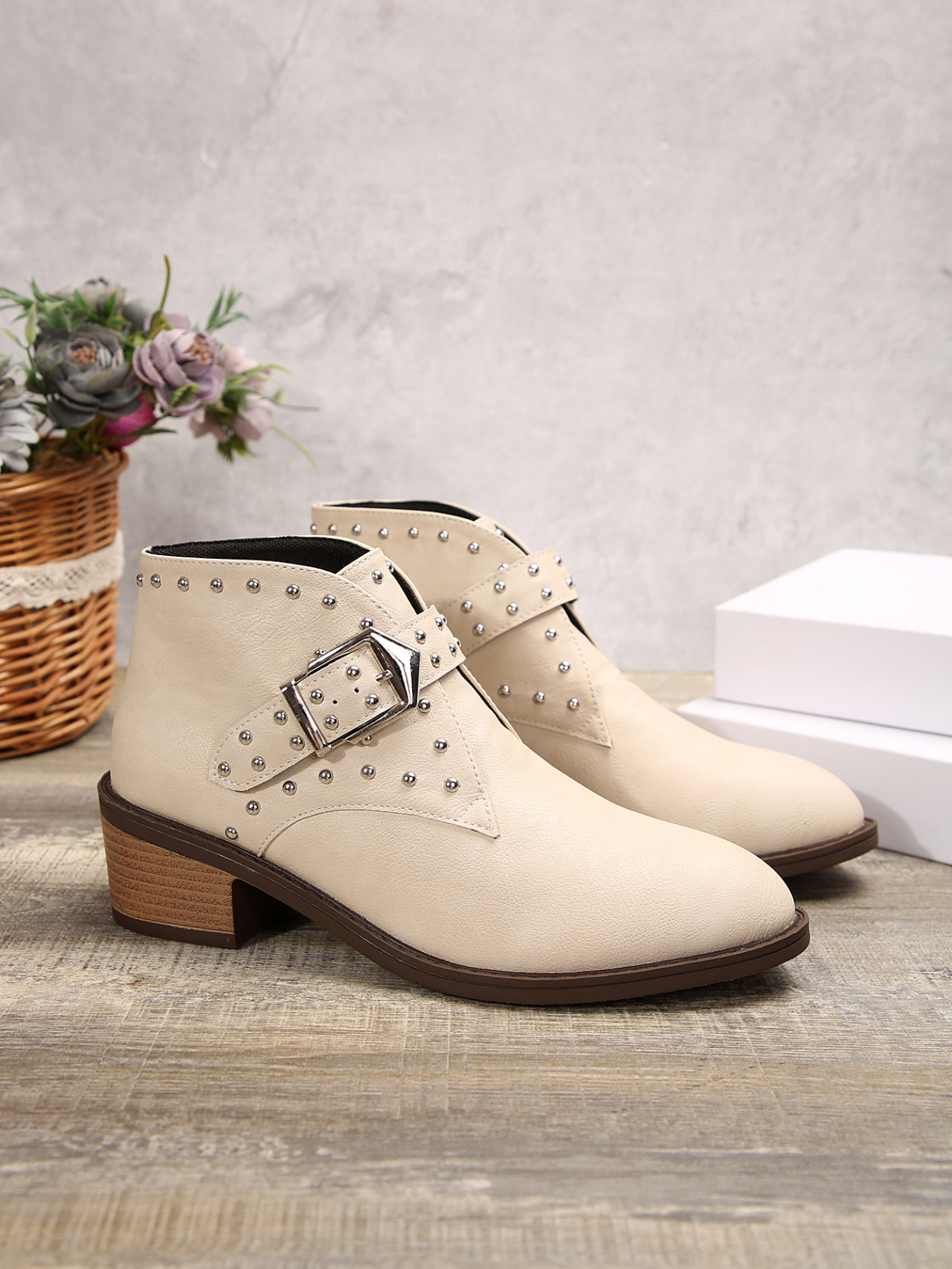 Mid-heel Boots Winter Pointed Toe Shafted - Image 21