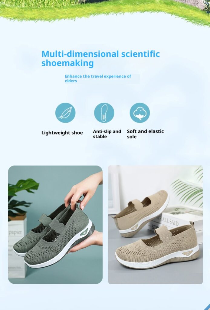 Mid-age And Elderly Mothers Lightweight Walking Shoes