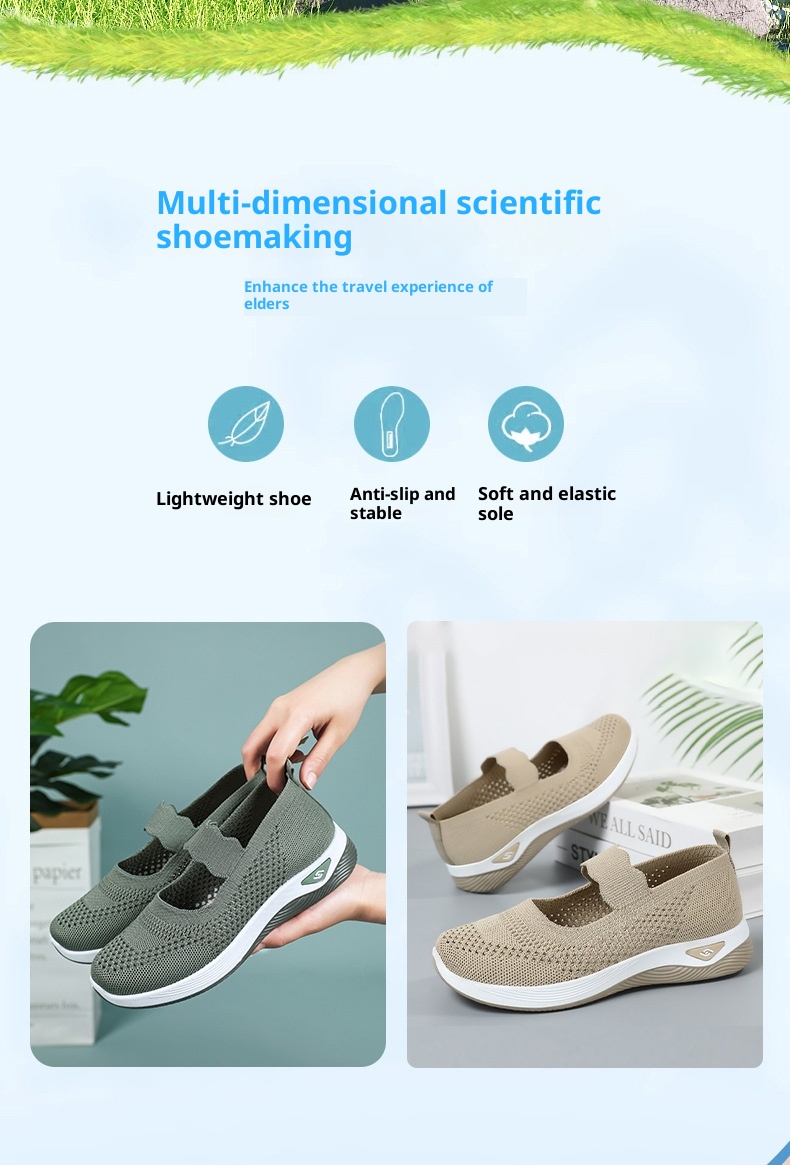 Mid-age And Elderly Mothers Lightweight Walking Shoes - Image 39