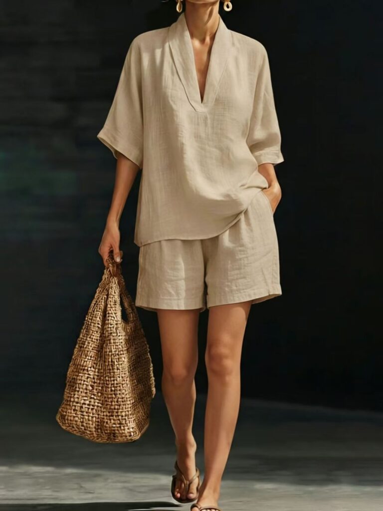 Summer Casual Loose Two-piece Set Fashionable Beach Wear