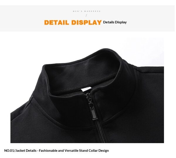 Men's Cardigan Jacket Sports Casual Top - Image 24