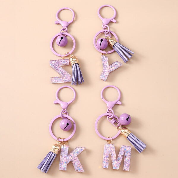 Fashionable Design Bell Tassel Keychain - Image 4