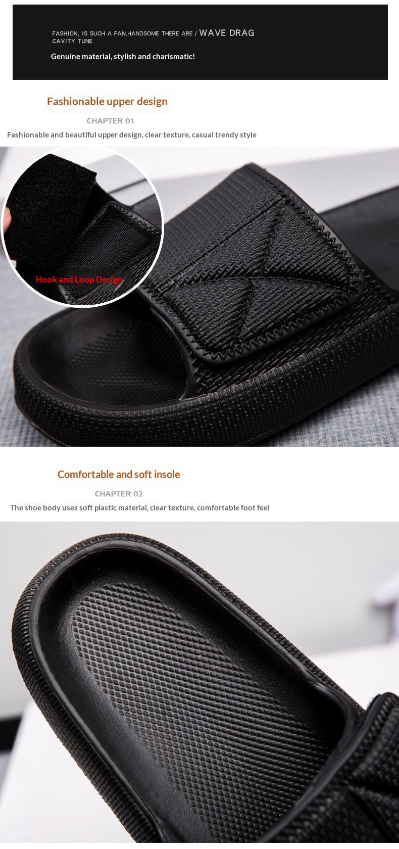 Men's Summer OutdoorIndoor Adjustable Slippers - Image 9