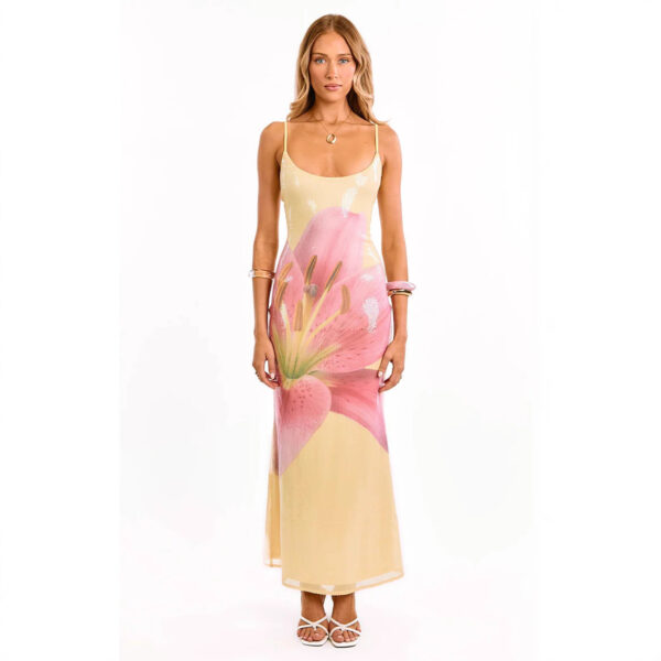 Women's Sexy Hip-hugging Printed Strap Dress - Image 6