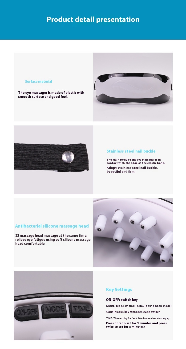 Electric Eye Massager Vibration Magnetic Eye Massage Ceremony - Image 4