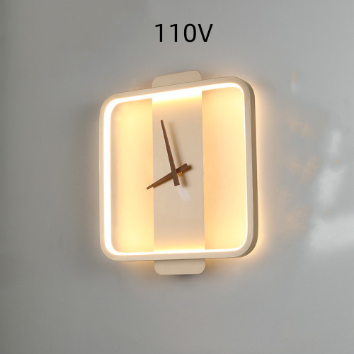 Nordic Wall Lamp Bedroom Bedside Lamp Clock Modeling Lamp - Image 24