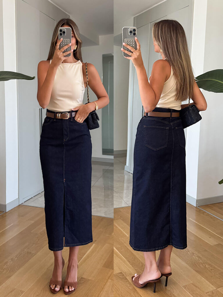 European And American Women's Fashion Casual Denim Skirt