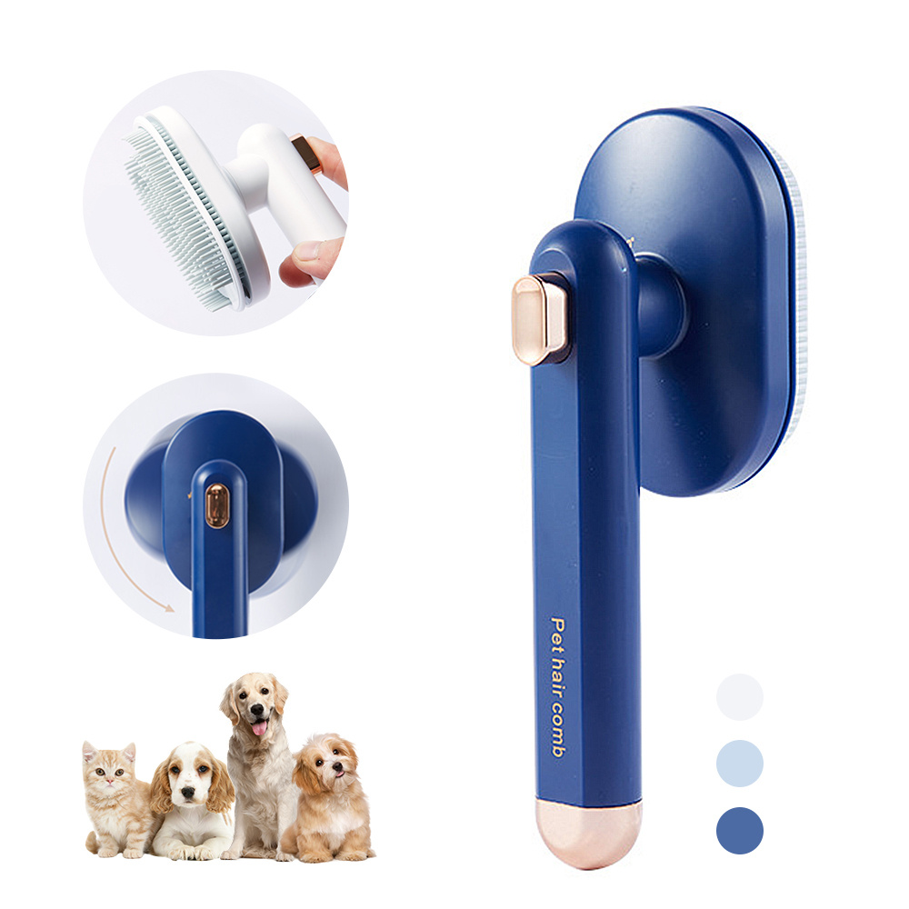 Pet Comb Cat Dog To Remove Floating Hair Pet Hair Brush Hair Removal Artifact Pet Grooming Brush Supplies Self Cleaning Comb Pet Products - Image 1
