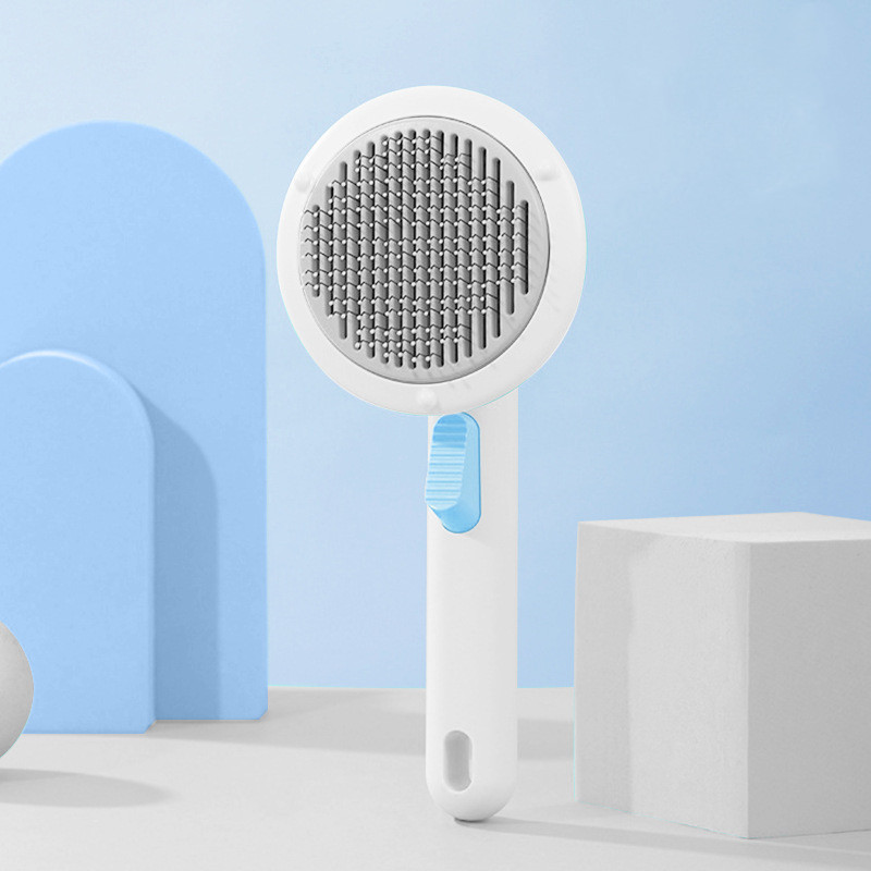 New Pet Cat Brush Hot Selling Hand-held Steel Wire Self-cleaning Comb Looper For Hair Removal - Image 51