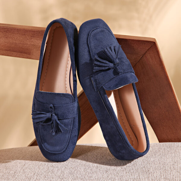 SpringAutumn Square Toe Slip On Casual Loafer Shoes - Image 7