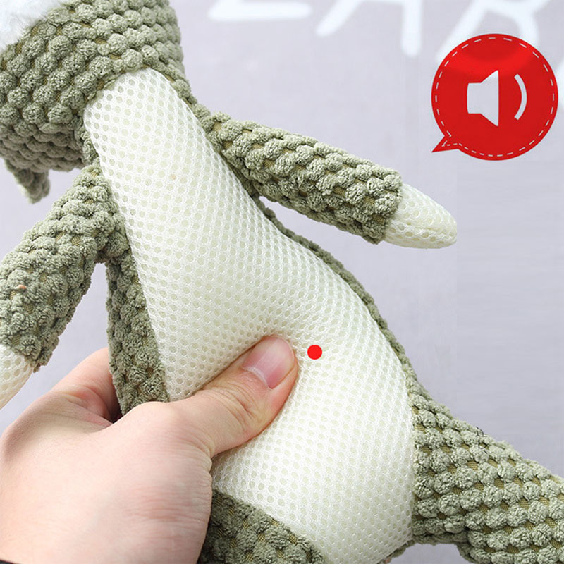 Plush Cartoon Puppy Dog Toy Pet Dog Chew Squeak Toys For Small Dogs Teeth Grinding Pet Products Dog Accessories - Image 3