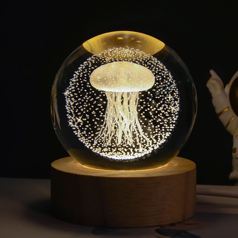 Luminous Starry Sky And Planets Moon Moon Crystal Ball Small Night Lamp Projection Ambience Light Creative Gift New Strange Gift - Image 24