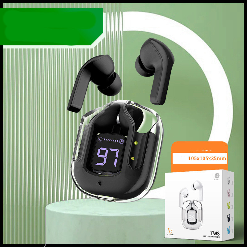 New Mini Transparent Wireless Bluetooth Headset Digital Display ENC Noise Reduction True Wireless Sports Music - Image 48
