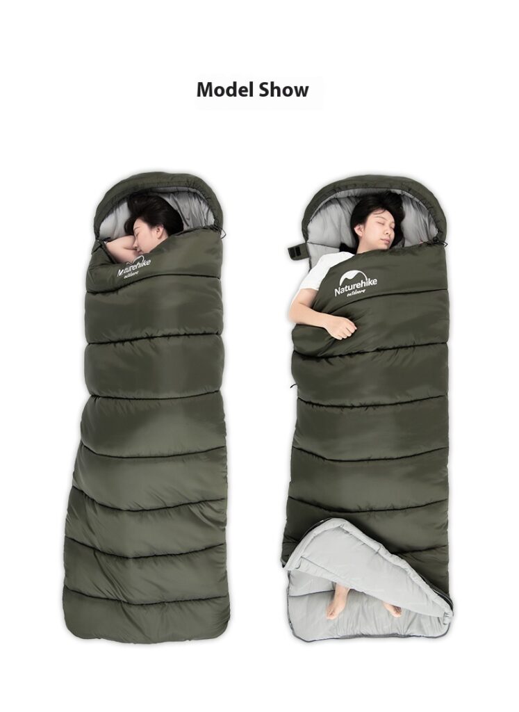 Naturehike Series Envelope Hooded Sleeping Bag Outdoor Camping Autumn And Winter Cold-proof Double