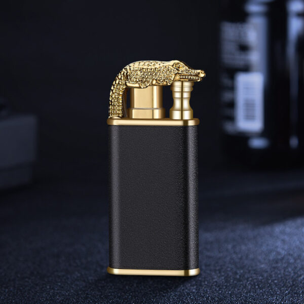 Creative Blue Flame Lighter Dolphin Dragon Tiger Double Fire Metal Winproof Lighter Inflatable Lighter - Image 19
