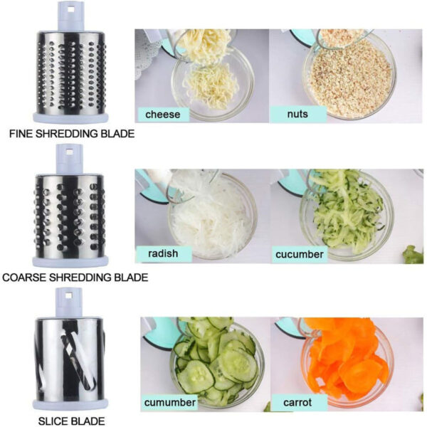 Manual Kitchen Accessories Multifunctional Round Mandoline Potato Slicer Vegetable Cutter Slicer Cheese Kitchen Gadgets - Image 11