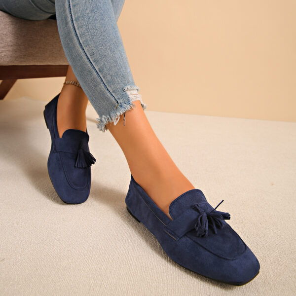 SpringAutumn Square Toe Slip On Casual Loafer Shoes - Image 9