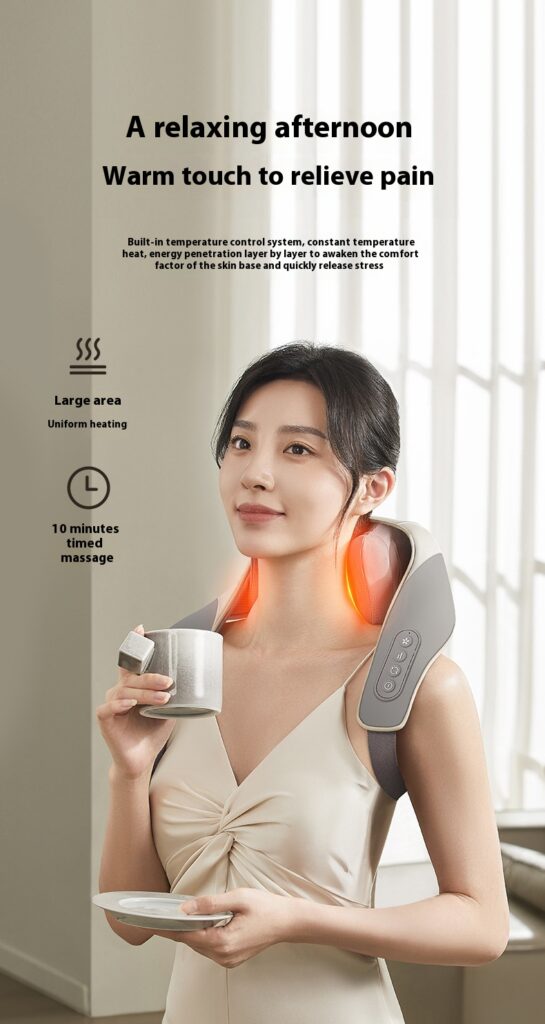 Free Hands Rubbing Clip Massage Shoulder And Neck Waist Back Electric Massager