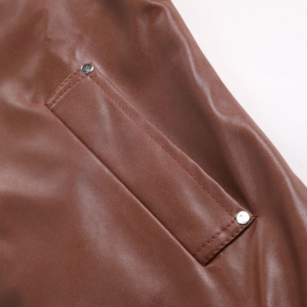 Mens Winter Warm Zip-Up Stand Collar Slim-Fit Leather Jacket Coats