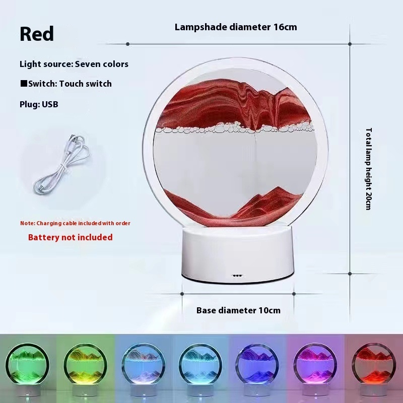 Creative 3D Quicksand Table Lamp Bedside - Image 4