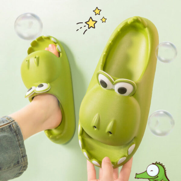 Kids Dinosaur Slippers Wholesale Summer Cartoon Parent Child Outdoor Home EVA Sandals Women Men Kids Cute Slippers Baby Shoes - Image 7