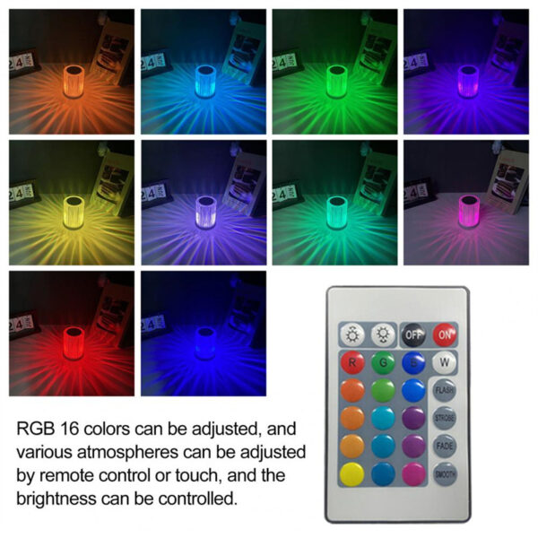 Crystal Lamp Table Lamp Atmosphere Creative Line Small Night Lamp Led Lights - Image 20