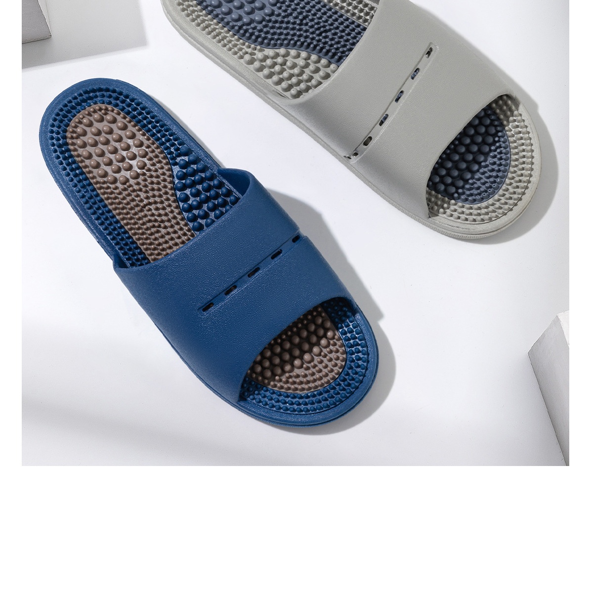 Massage Slippers For Men Summer Indoor Home And Bathroom Use Foot Acupressure Slippers With Non-slip Soles For Men - Image 16
