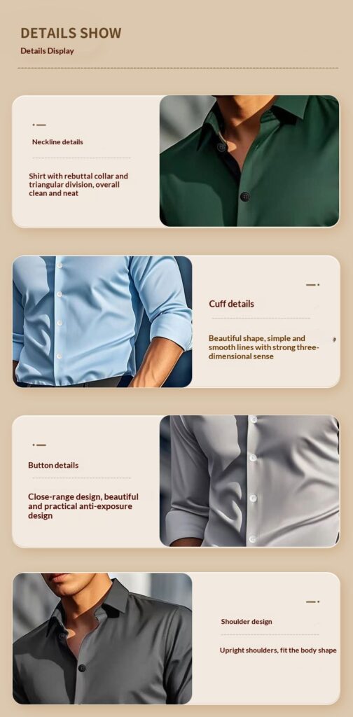 Men's Casual Solid Color Long-Sleeve Shirt