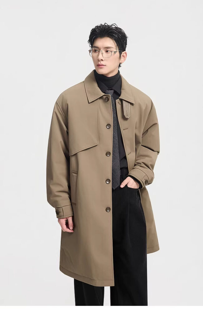 Men's Mid-Length Down Jacket For Winter