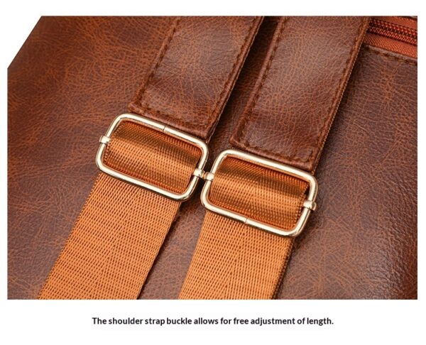Korean-style Soft PU Large-Capacity Versatile SpringSummer New Arrival Womens Travel Backpack - Image 21