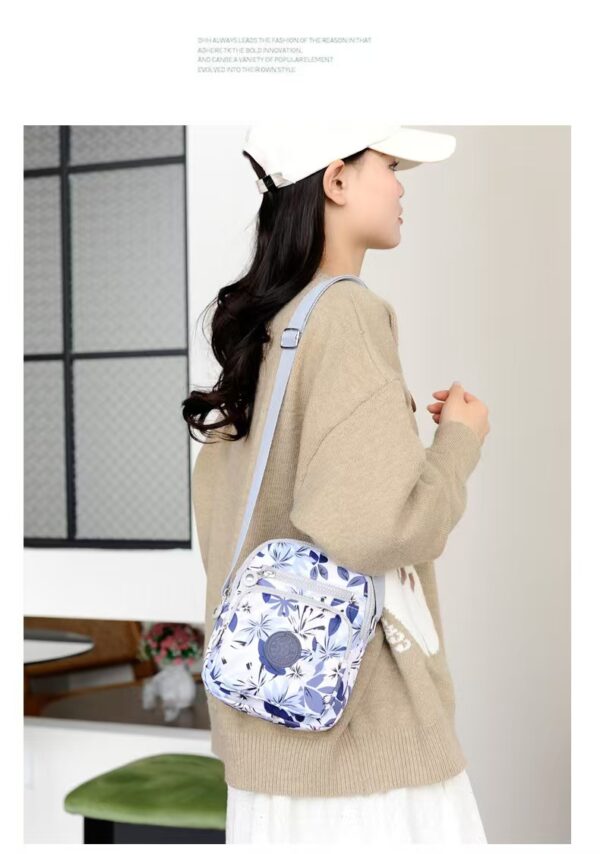 Lightweight Multi-Layer Oxford Cloth Crossbody Fashionable Small Square Bag - Image 11
