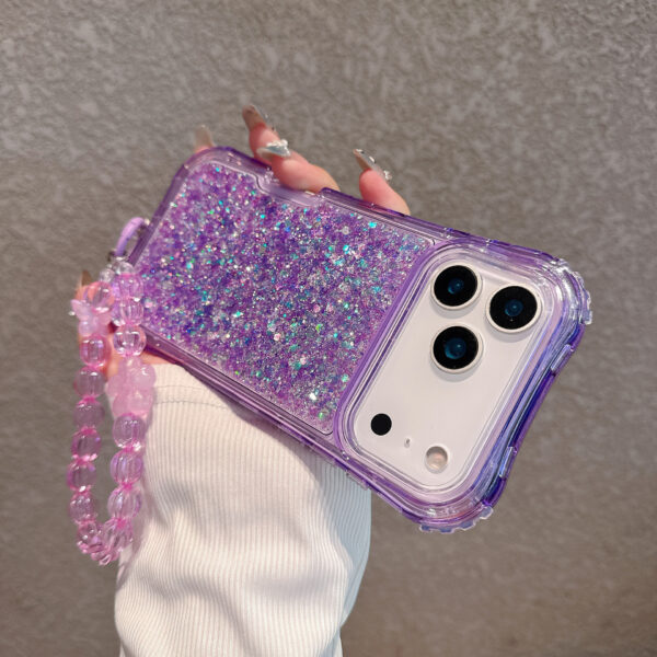 South American-style Slimming Phone Case With 3-in-1 Glitter Epoxy Drop-proof Design And A Matching Bracelet - Image 12