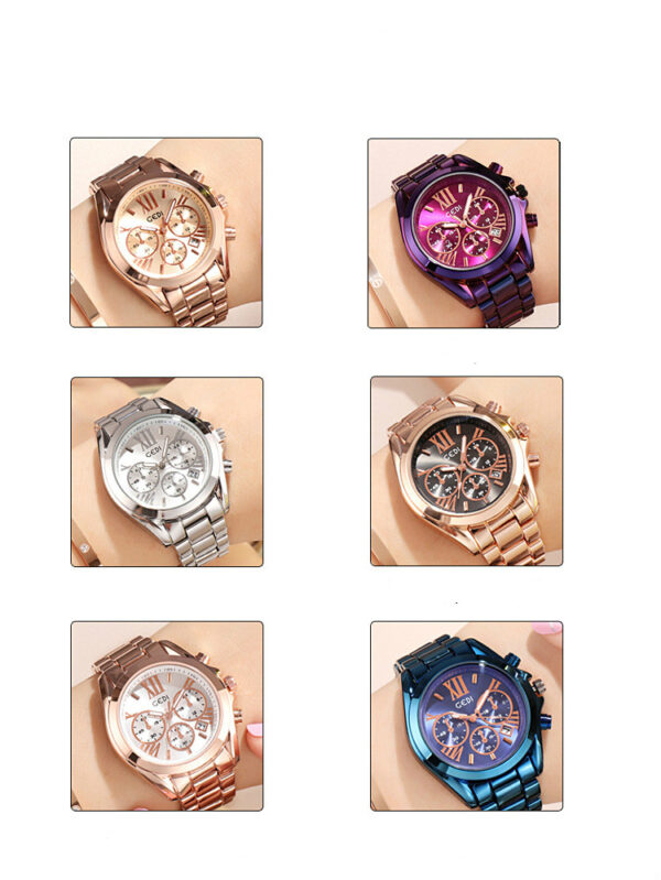 Luxury rose gold women casual watch - Image 7