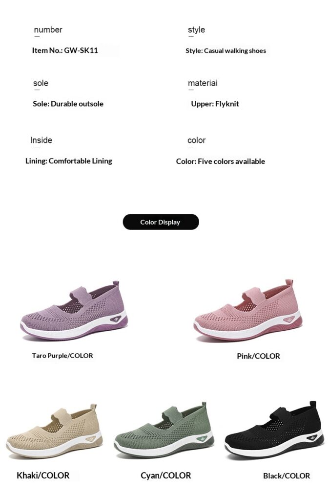 Mid-age And Elderly Mothers Lightweight Walking Shoes