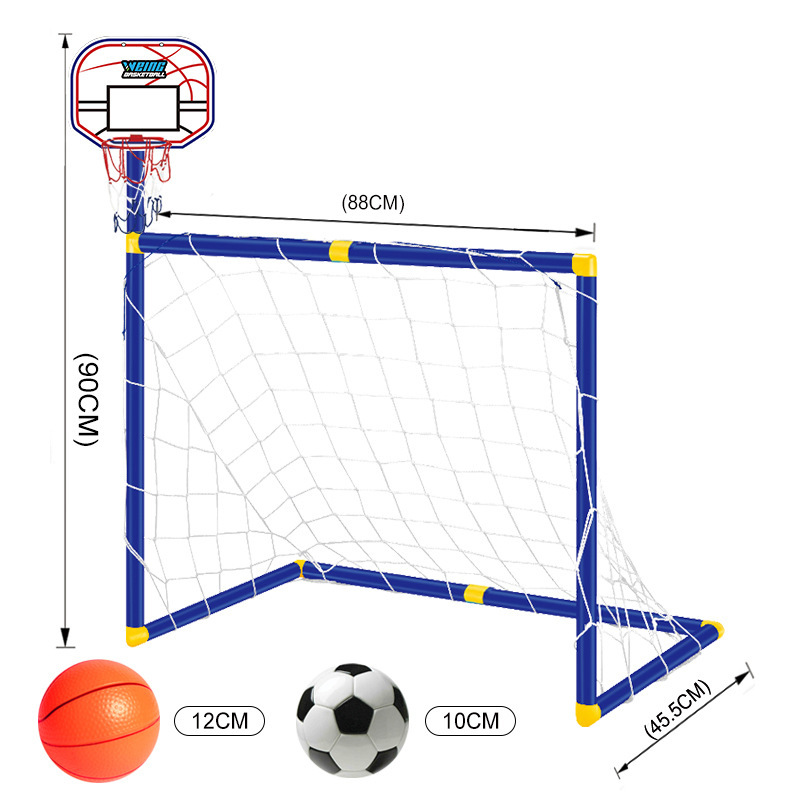 Folding Mini Football Soccer Ball Goal Post Net - Image 3