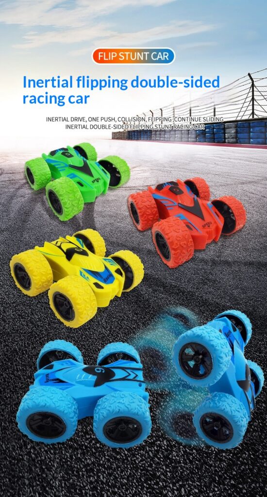 Inertia-powered Double-sided Rolling Off-road Vehicle For Kids