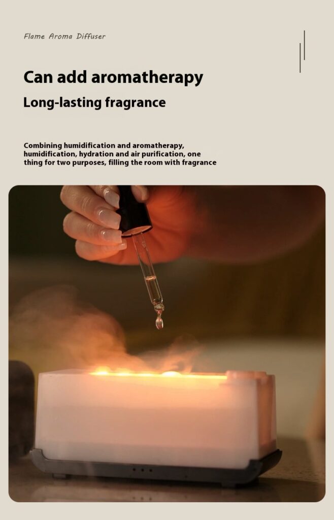 Timing Simulation Aroma Diffuser Usb Household Flame Humidifier  Aromatherapy Machine Spray Air Flame Humidifier Diffuser